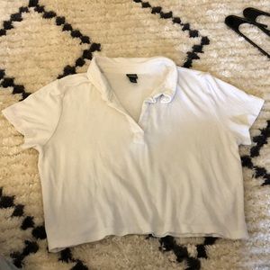 White crop top